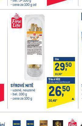 Makro Sýrové nitě nabídka