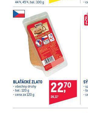 Makro Blaťácké zlato nabídka