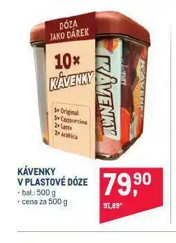 Makro Kávenky v plastové dóze nabídka