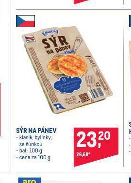 Makro Sýr na pánev nabídka