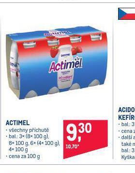 Makro Actimel nabídka
