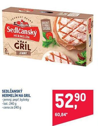 Makro Sedlčanský hermelín na gril nabídka