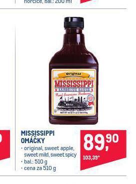 Makro Mississippi omáčky nabídka