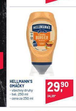 Makro Hellmann´s omáčky nabídka