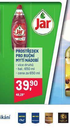 Makro Jar prostředek na nádobí nabídka