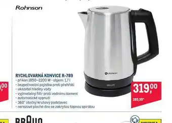 Makro Rychlovarná konvice rohnson nabídka