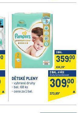 Makro Pampers dětské plenky nabídka