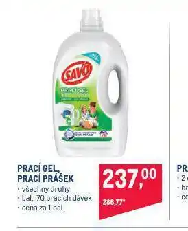 Makro Savo prací prostředek nabídka