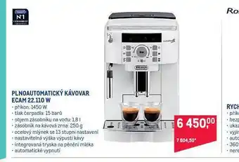 Makro Plnoautomatický kávovar nabídka