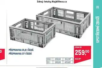 Makro Přepravka nabídka