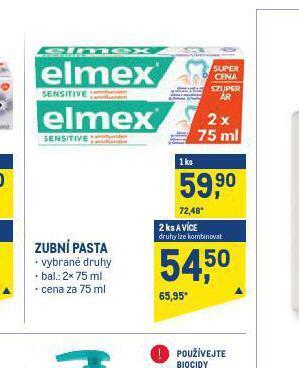 Makro Elmex zubní pasta nabídka
