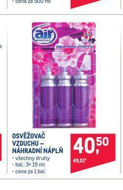 Makro Osvěžovač vzduchu náhradní náplň nabídka