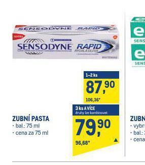Makro Sensodyne zubní pasta nabídka