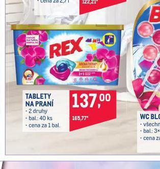 Makro Rex tablety na praní nabídka