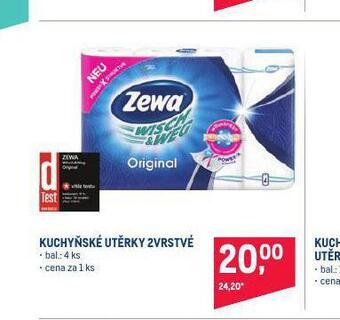 Makro Zewa kuchyňské utěrky nabídka