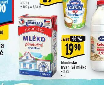 Albert Trvanlivé mléko 3,5% nabídka