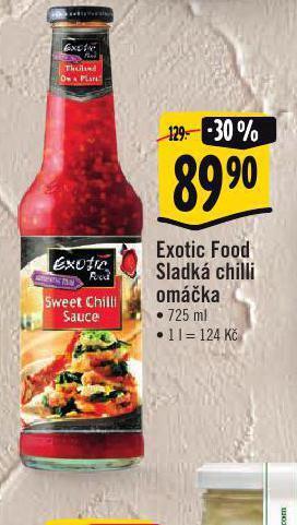 Albert Exotic food sladká chilli omáčka nabídka