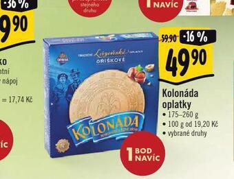 Albert Kolonáda oplatky nabídka