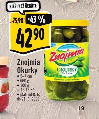 Albert Znojmia okurky nabídka
