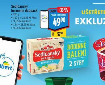 Albert Sedlčanský hermelín duopack nabídka