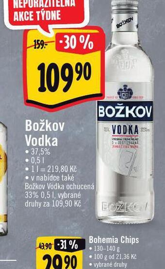 Albert Božkov vodka nabídka