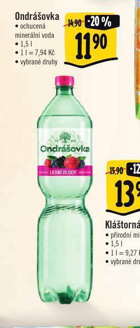 Albert Ondrášovka ochucená nabídka