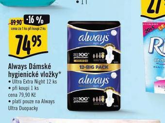 Albert Always dámské vložky nabídka