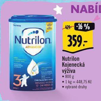 Albert Nutrilon kojenecká výživa nabídka