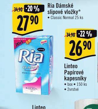 Albert Ria dámské slipové vložky nabídka