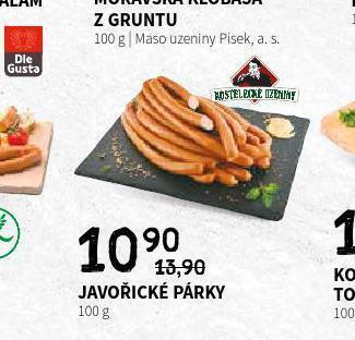 Terno Javořické párky nabídka