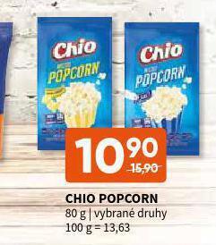 Terno Chio popcorn nabídka