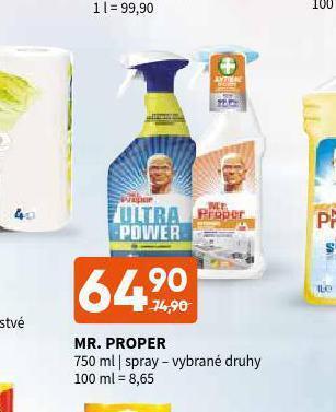 Terno Mr. proper spray nabídka