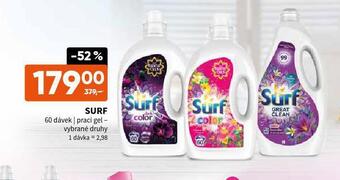 Surf prací gel