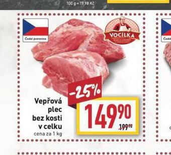 Billa Vepřová plec bez kosti nabídka