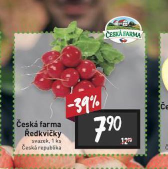 Billa Ředkvičky nabídka