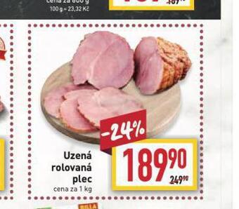 Billa Uzená rolovaná plec nabídka