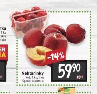 Billa Nektarinky nabídka