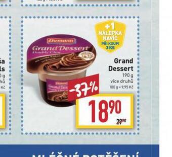 Billa Grand dessert nabídka