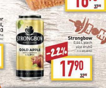 Billa Strongbow nabídka