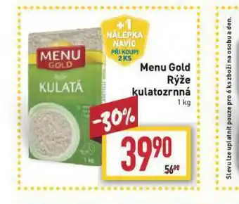 Billa Menu gold rýže kultozrnná nabídka