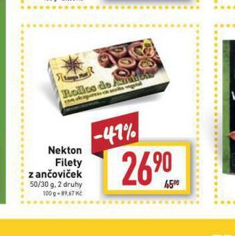 Billa Nekton filety z ančoviček nabídka
