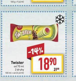 Billa Twister nabídka