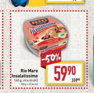 Billa Rio mare insalatissime nabídka