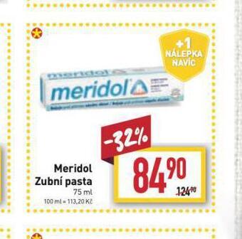 Billa Meridol zubní pasta nabídka
