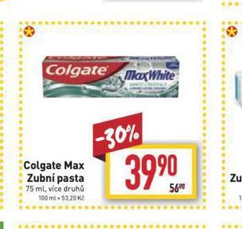 Billa Colgate max zubní pasta nabídka