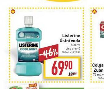 Billa Listerine ústní voda nabídka