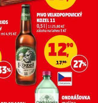 Penny Market Pivo velkopopovický kozel 11 nabídka