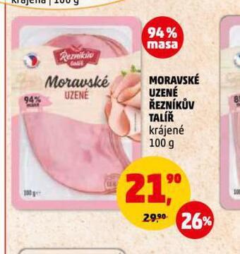 Penny Market Moravské uzené nabídka