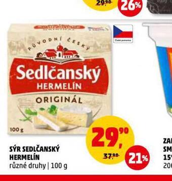 Penny Market Sýr sedlčanský hermelín nabídka