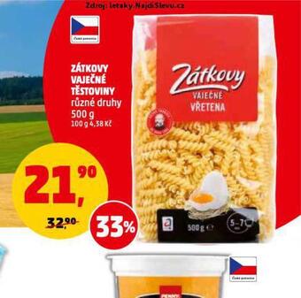 Penny Market Zátkovy vaječné těstoviny nabídka